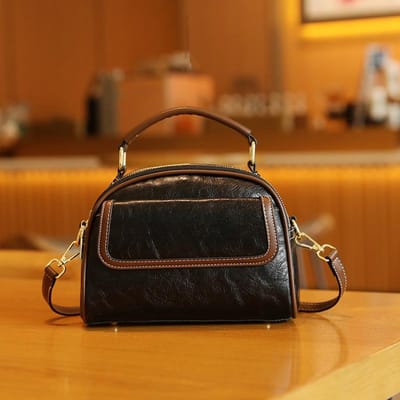 Vintage Niche Luxe Handtas Mode Dames Casual Enkele Schouder Crossbody Zadel Tas