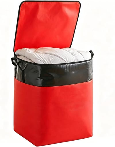 Verhuis Zakken - Opbergtas Kleding - Spullen Opslaan - Versterkte Naadtechnologie - 140 Liter - Rood