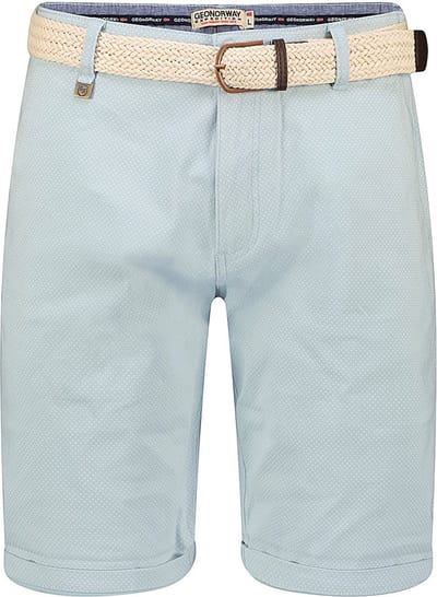 Geographical Norway Chino Bermuda Met Stretch Podex Sky Blue - XL
