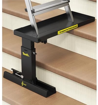 Opvouwbare Pro Heavy-Duty Ladder Extender - Verstelbaar Hoogtebereik 11,4-18 inch met Antislip Mat