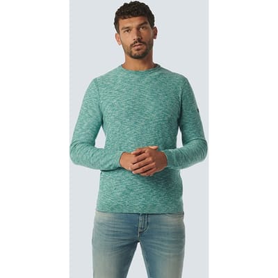 No Excess Pullover Crewneck 2 Coloured Melange Pacific Maat: XXL | Sweaters Outlet | Heren | Groen