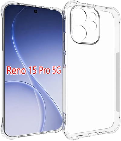 MobyDefend Hoesje - Geschikt voor Oppo Reno15 Pro - Transparante Shockproof TPU Backcover - Verstevigde Hoeken - Volledig Doorzichtig