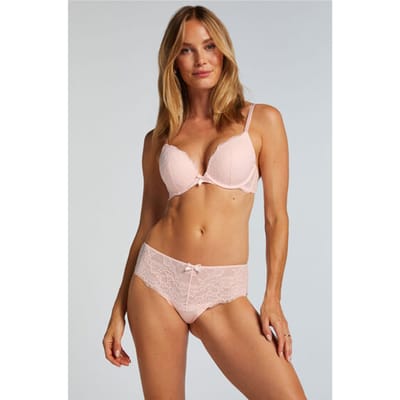 Hunkemöller Dames Lingerie Brazilian Teddy - Roze - maat XL