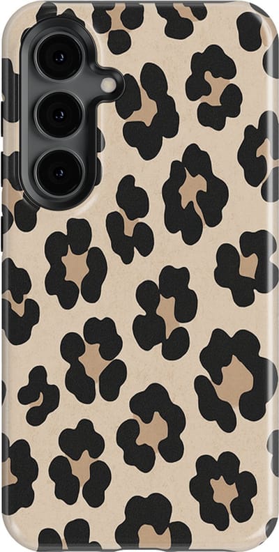 DripCase Luipaard Hoesje Samsung Galaxy S24 FE | Backcover met Mag | Hoesje met Dierenprint Samsung Galaxy S24 FE Leopard Light