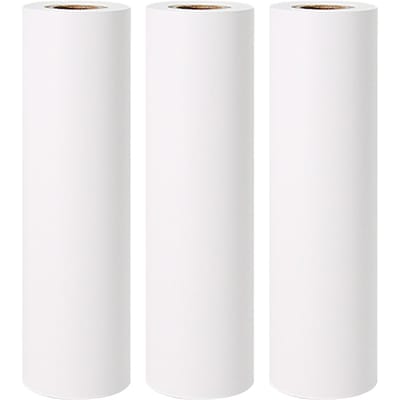 Poooli 110 * 30mm Rouleau de papier thermique blanc Papier autocollant imprimable BPAFree Non-adhesive