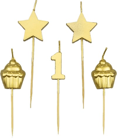 Party cake candles - 1 year