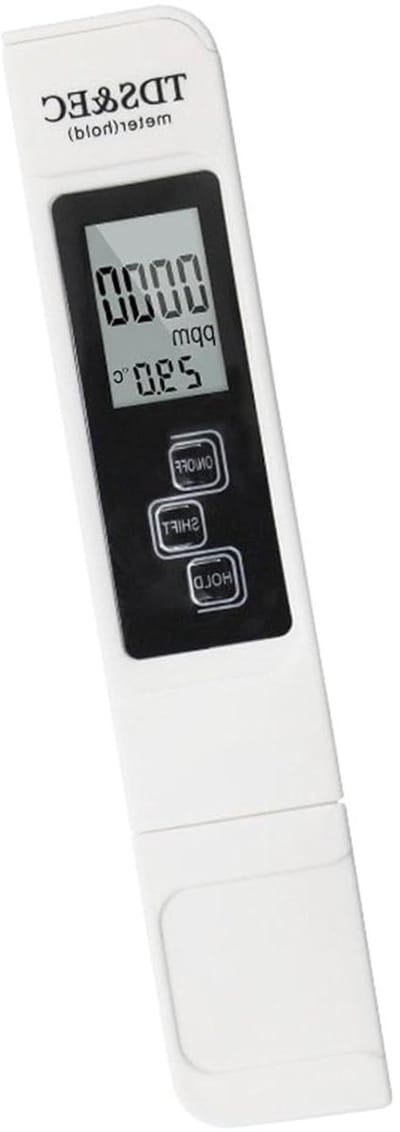 Waterkwaliteit Tester - Pentester TDS Meter - Water Analyse - Drie-in-één Functie - 152mm Lengte - Wit