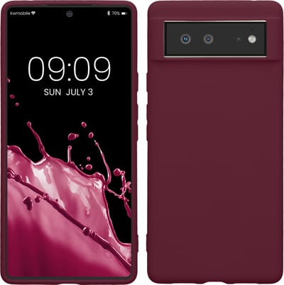 kwmobile telefoonhoesje geschikt voor Google Pixel 6 - Hoesje voor smartphone - Back cover in magenta-lila