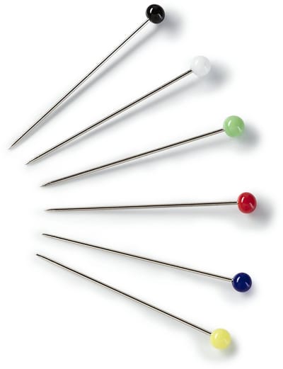PRYM Glaskopspelden staal 0,60x30mm zilver kl, assortiment 029217 - Glas- en kopspelden - Prym