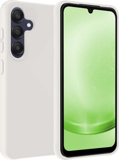 Hoesje Geschikt voor Samsung Galaxy A25 - Sterk & Shockproof - Hoes Cover - Siliconen Case - Wit