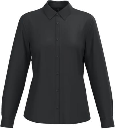Vrouwen popeline polycotton blouse zonder zak Kariban Collection Corporate