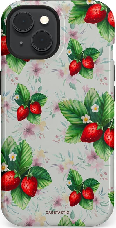Casetastic Hoesje Geschikt voor Apple iPhone 15 Magsafe - Stijlvolle Beschermende Duo-layer Case - Rosales