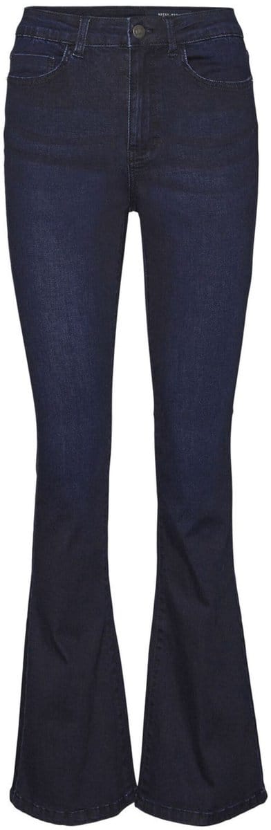 NOISY MAY Dames Uitlopende Flare Spijkerbroek Hoge Taille Denim Stretch Broek Brede Vintage Broeken NMSALLIE