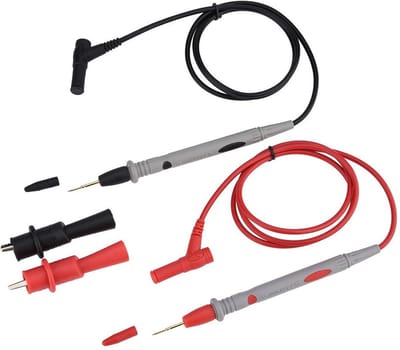 Nauwkeurige vergulde Multimeter-sonde met alligatortang - 1000 V 20 A-sondekabel met bananenstekker .