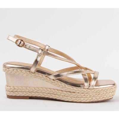 Sandalia De Cuña Para Mujer. Montevita Salia5 102970 36 goud