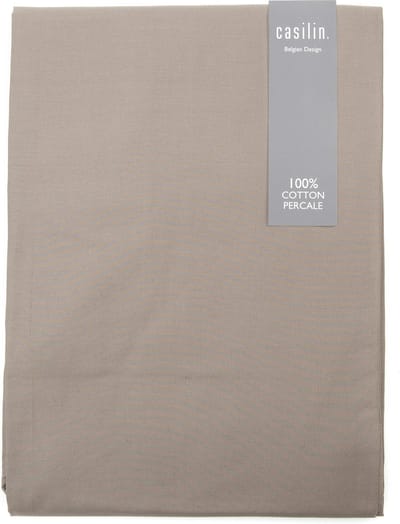 Casilin - Luxe Hoeslaken - Perkal Katoen - Taupe - 160x200cm