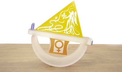 Loranto Sterrenbeeld Maagd glazen object