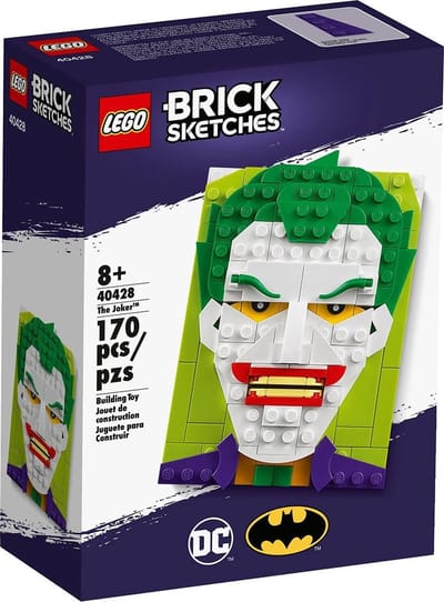 LEGO Batman Brick Sketches The Joker 40428, Bouwpakket, 8 jaar, Kunststof, 170 stuk(s)