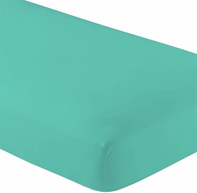 Gebreide Jersey Hoeslakens - Zacht Katoen - Comfortabel Slapen - Hypoallergeen - 2x Twin XL - Aqua