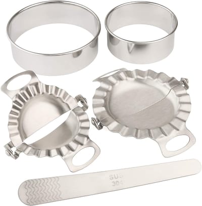 Famanu – Complete dumpling set met RVS vormen deegsnijders en vullepel