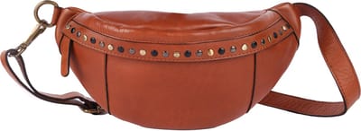 Boho Heuptas van Echt Italiaans Leer met Studs – Stijlvolle & Duurzame Unisex Reis-Fanny Pack voor Essentiële Spullen