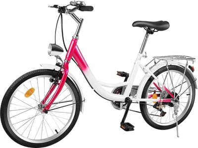 Kinderfiets - Jongens Meisjesfiets - Buiten Fietsen - Lichtgewicht Aluminium - 20 Inch - Roze Wit