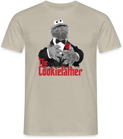 Sesamstraat Koekiemonster The Cookiefather T-Shirt Heren