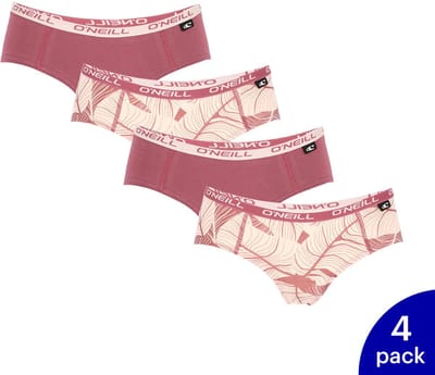 O'Neill - 4-Pack - Organische Hipster - Duurzaam Tussenlengte - Dames - multi - L - 801782