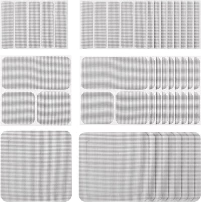 Allecto Plus - Raamhor Deur Reparatiekit 30 Vellen - Zelfklevende Reparatietape Waterdicht - Reparatie en Afdekking Gaas - Voor Schuifdeur en Tenten