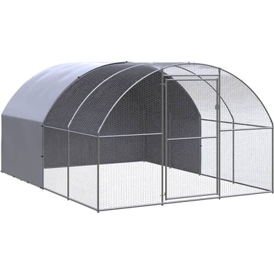 Vidaxl Buitenkooi voor Kippen, 3x4x2 m, Gegalvaniseerd Staal