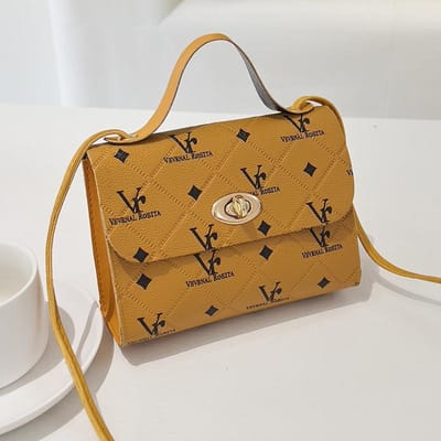Modieuze Presbyterian Kleine Vierkante Tas Nieuwe Stijl Handtas Tas Dames Crossbody Tas Niche Ontwerp Schoudertas brown