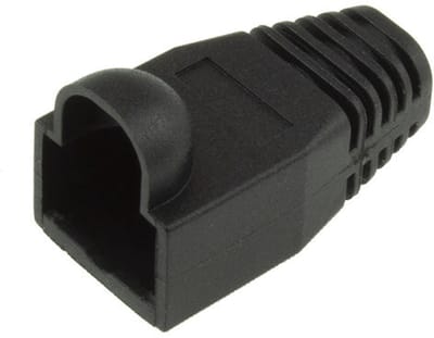 ACT RJ45 zwarte tule voor 5,5 mm kabel