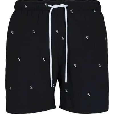 Urban Classics - Embroidery Zwemshorts - L - Zwart