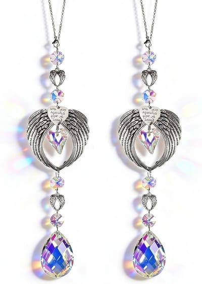 Dubbelzijdige Crystal Sun Catchers - 2 Stuks, Lichtvanger voor Raam, Tuin en Balkon, Perfect als Herinneringsgeschenk