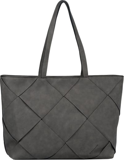 TOM TAILOR Schoudertas Maya Zip Shopper Black Donkergrijs