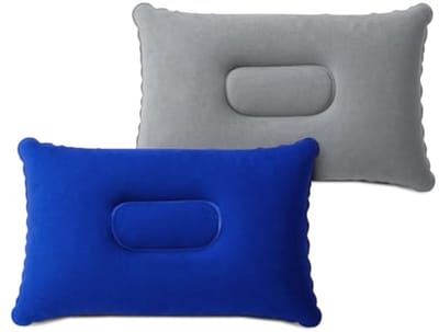Opblaasbare Campingkussens - Lichtgewicht en Compact voor Nek- en Lendensteun - Perfect voor Reizen en Buitenshuis