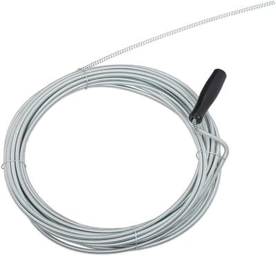 ontstoppingsveer - 10 m - rioolveer - gootsteenontstopper - Ø 5mm - zilver