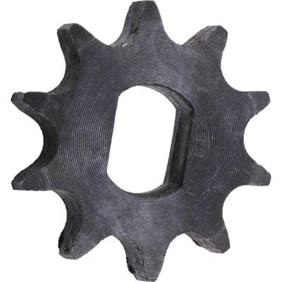 08B Model 10 Tanden Kettingtandwiel Tandwiel voor Permanente Magneet Gelijkstroommotor 12x17mm black
