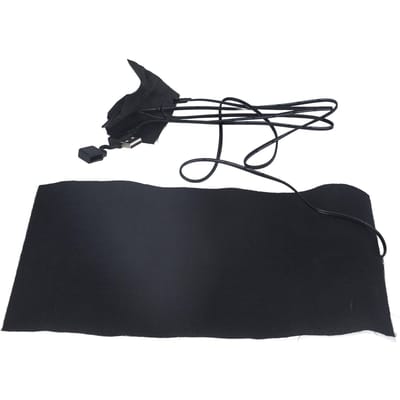 USB Elektrische Kleding Verwarmingskussen 3 Snelheden Waterdichte Vest Verwarmingsplaat Koolstofvezel Verwarmingskussen black