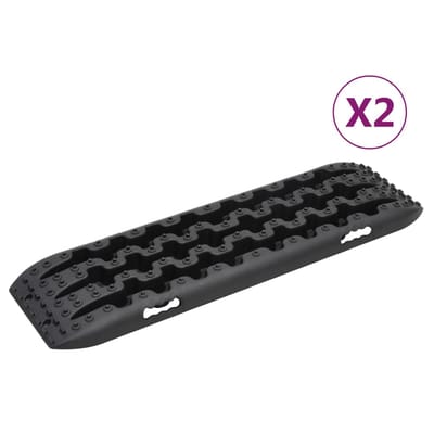 vidaXL - Gripplaten - 2 - st - 106x30,5x7 - cm - nylon - zwart