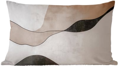 Sierkussens - Kussentjes Woonkamer - 60x40 cm - Contourlijnen - Abstracte landschap