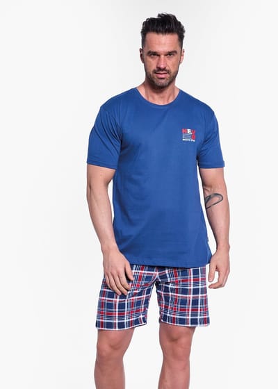 Cornette Katoenen Pyjama Heren Volwassenen Korte Mouw Korte Broek Shortama Never 3 326/286 L
