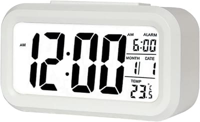 Digitale wekker - Led klok - Wakker worden - Intelligente sensor - 135 cm breed - Zwart