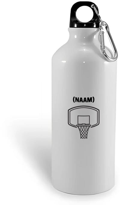 Hacebo® - Basketbal met eigen naam waterfles - Basketbal - Basketballer - Sport - water fles - 400ML