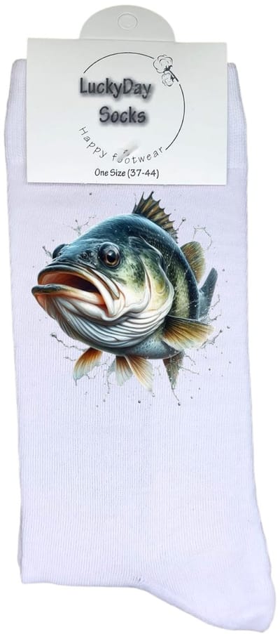 Luckyday Socks - Unisex sokken - Vissen - cadeau sokken - Maat 37-44