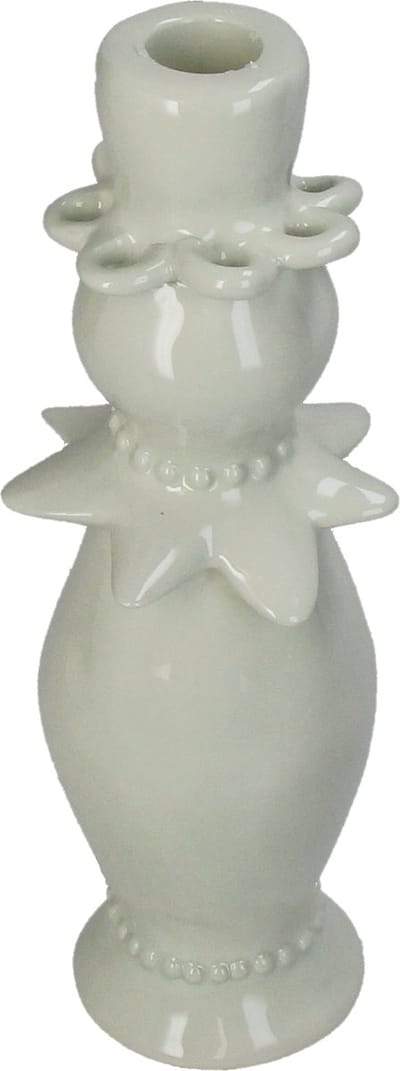 HD Collection Kandelaar stoneware Mint 8,6x8,6x24,1cm