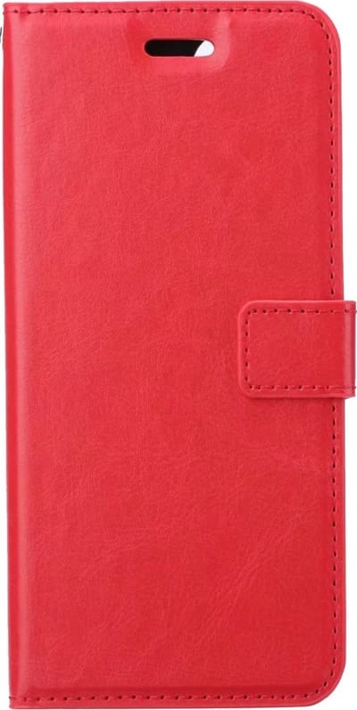 Hoesje Met Pasjeshouder - Geschikt voor Samsung Galaxy M22 - Luxe Bookcase Portemonee - Flip Case - Kunstleer Book Case - Flipcase - Book Cover - Walletcase - Portemonneehoes - Rood