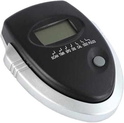 Hometrainer fietsmonitor met LCD-scherm, snelheidsmeter, hometrainer meter, zwart