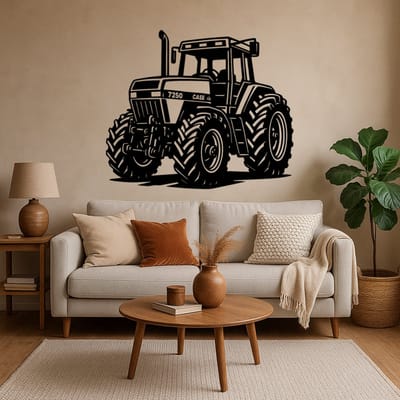 BR2Laser Case IH Magnum 7250 – Wanddecoratie – Lasergesneden Hout – Tractor kunst– 75 cm Breed