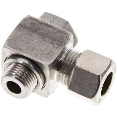 12L & M16x1.5 RVS Swivel Joint Knelfitting Buitendraad 315bar Draaibaar ISO 8434-1